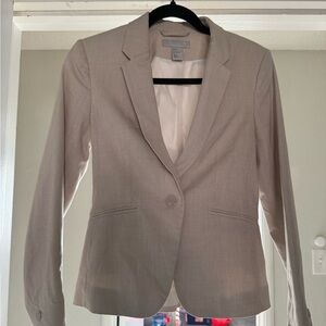 H&M Light Taupe Single-Button Blazer